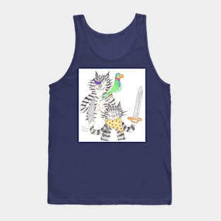 Pirate Cats armed to the teeth Tank Top